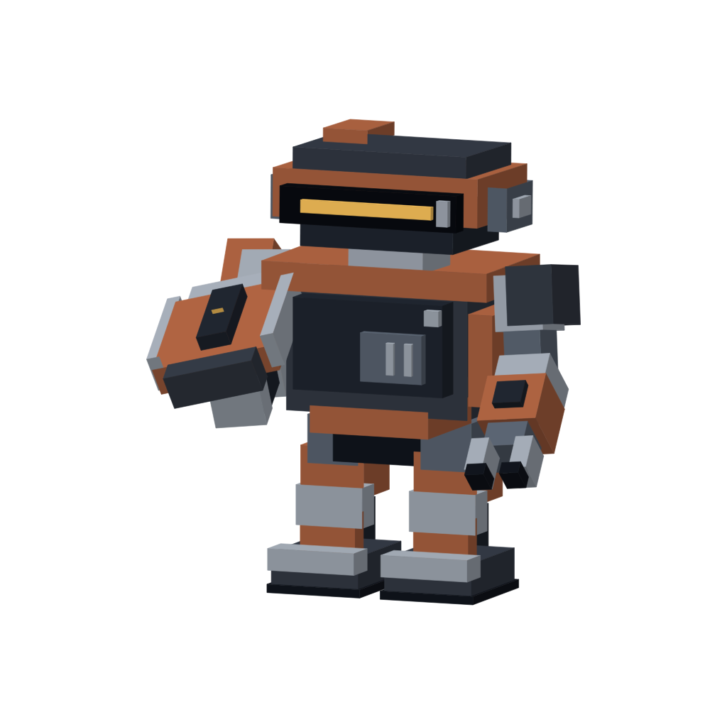 BRACE pixel robot